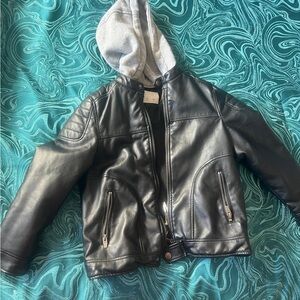 Zara faux leather jacket boys size 8